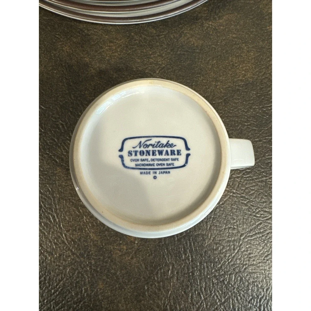 Noritake Stoneware *Moon Flight*‎ Dinner Plates, Soup Bowls, Coffee Cups